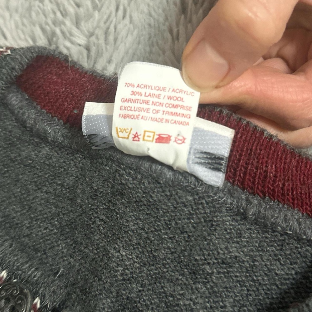 Grunge Granny Wool Blend Sweater, Size Medium - Picture 8 of 8